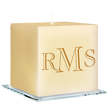 Riverwood Monogram Personalized Candle - Engraved