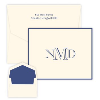 Riverwood Monogram Note - Raised Ink