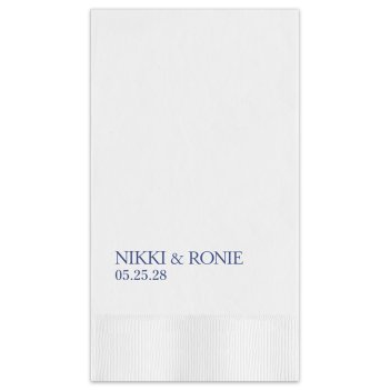 Wedding Couple Guest Towel - Printed