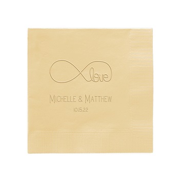 Wedding Napkin - Embossed