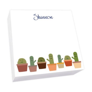 Cactus Family Memo Square - White Refill