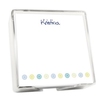 Bullseye Memo Square - White with holder