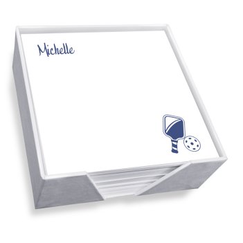 Pickleball Memo Square - White with holder
