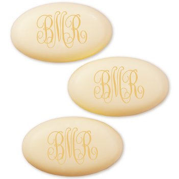 Classic Monogram Personalized Soap Set of 3 - Engraved
