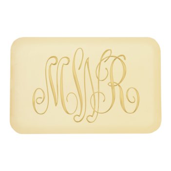 Classic Monogram Personalized Triple Milled French Soap - Engraved