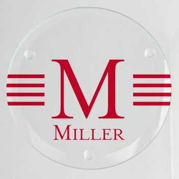 Millport Glass Coaster - Printed Raised Ink