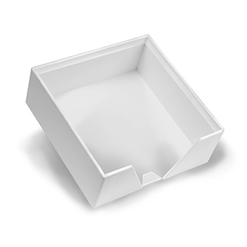 White Linen Memo Square Holder